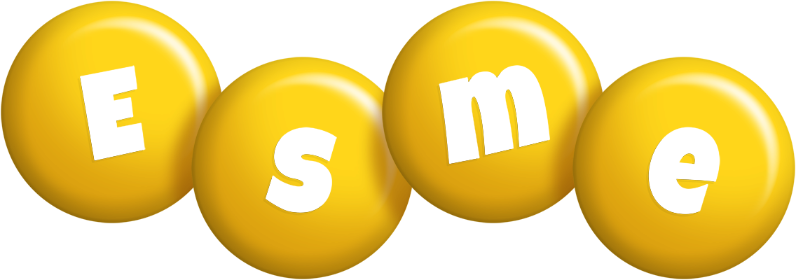 Esme candy-yellow logo