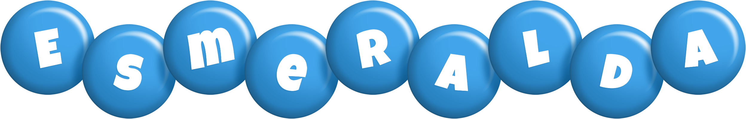 Esmeralda candy-blue logo