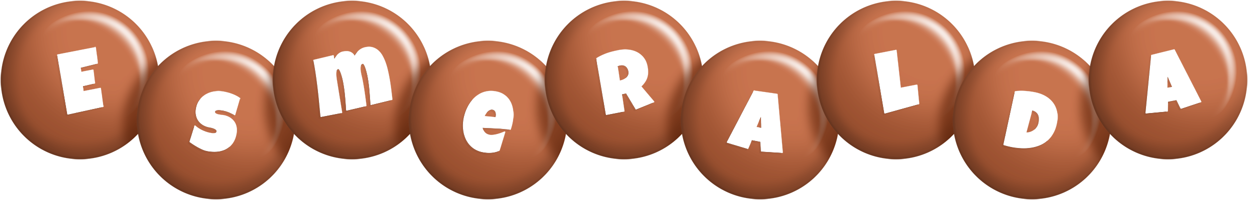 Esmeralda candy-brown logo