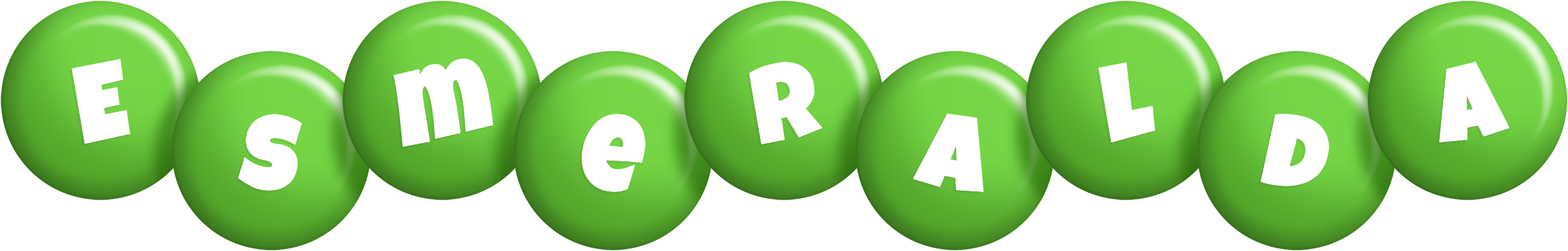 Esmeralda candy-green logo