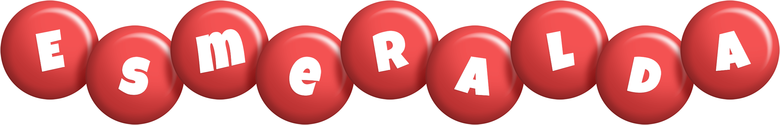 Esmeralda candy-red logo