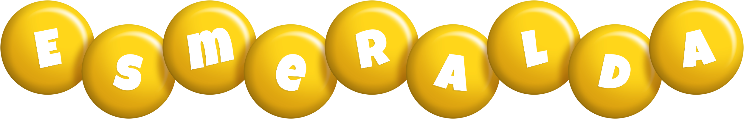Esmeralda candy-yellow logo