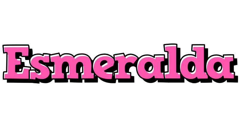 Esmeralda girlish logo