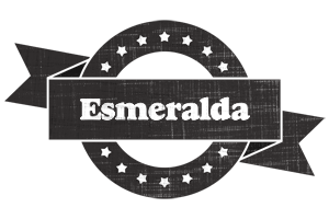 Esmeralda grunge logo