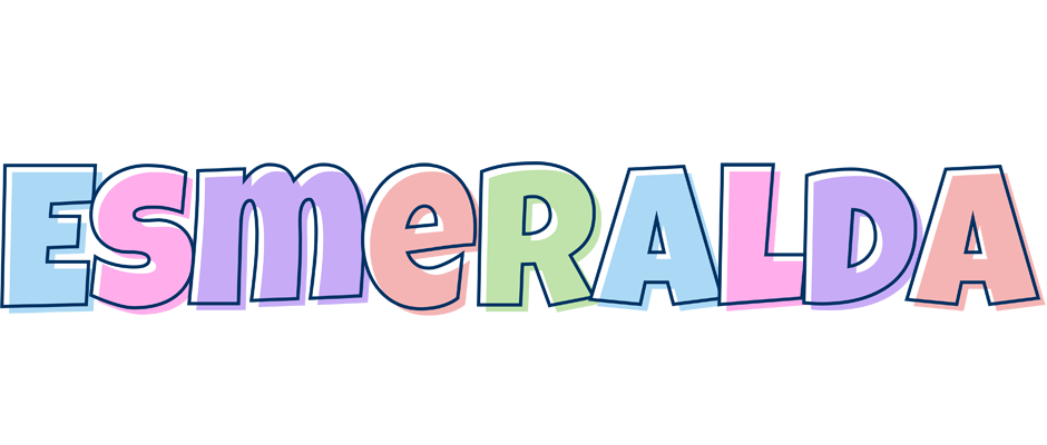 Esmeralda pastel logo