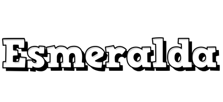 Esmeralda snowing logo