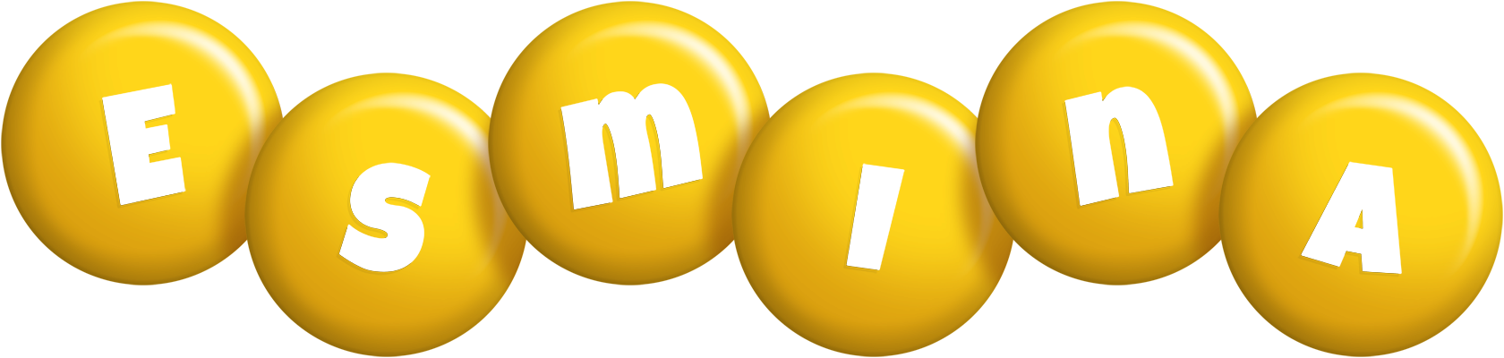 Esmina candy-yellow logo
