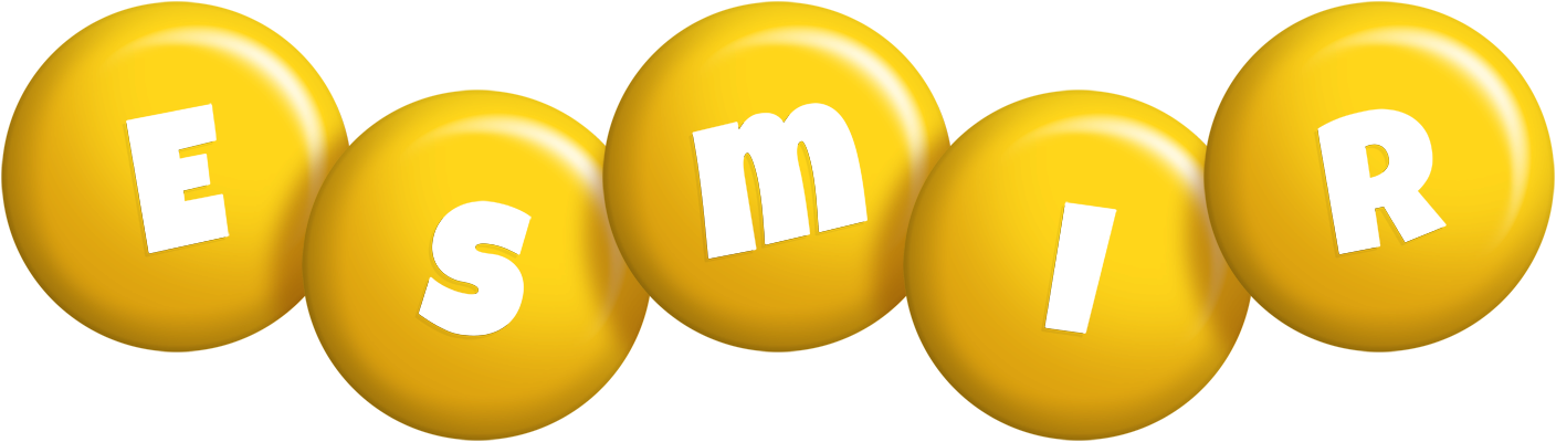 Esmir candy-yellow logo