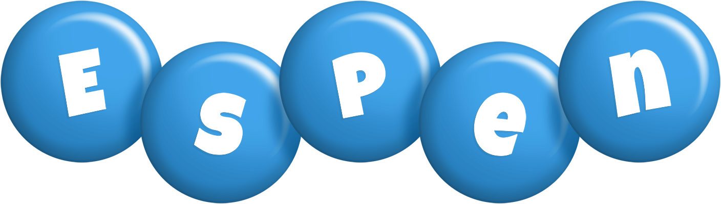 Espen candy-blue logo