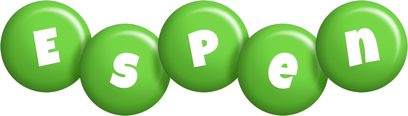 Espen candy-green logo