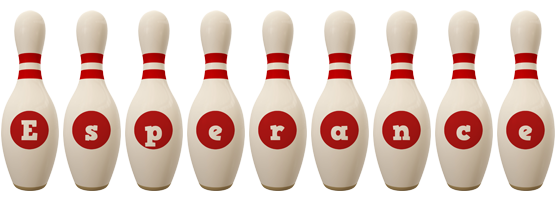 Esperance bowling-pin logo