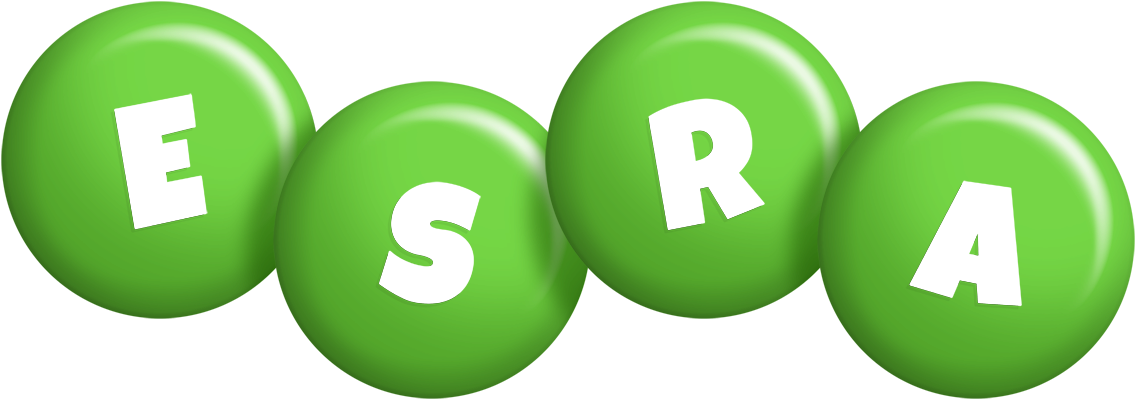 Esra candy-green logo