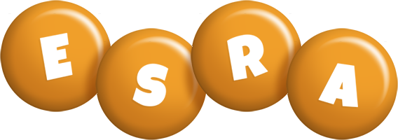 Esra candy-orange logo