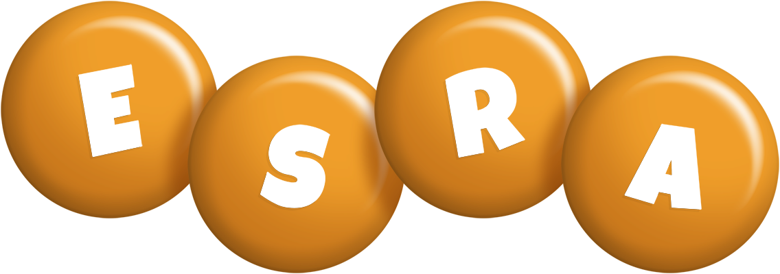 Esra candy-orange logo