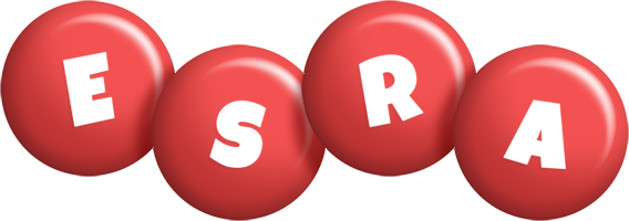 Esra candy-red logo