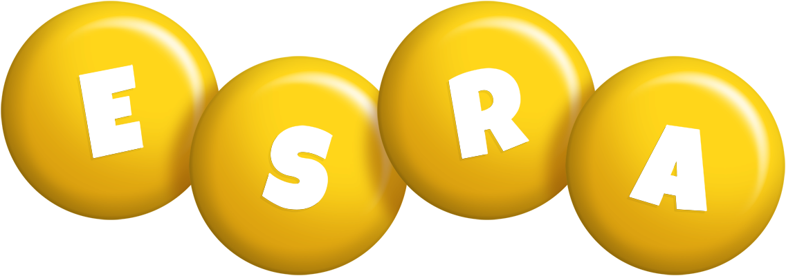 Esra candy-yellow logo