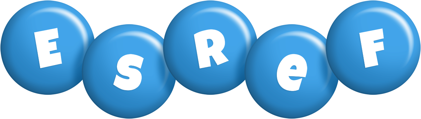 Esref candy-blue logo