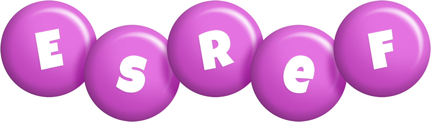 Esref candy-purple logo