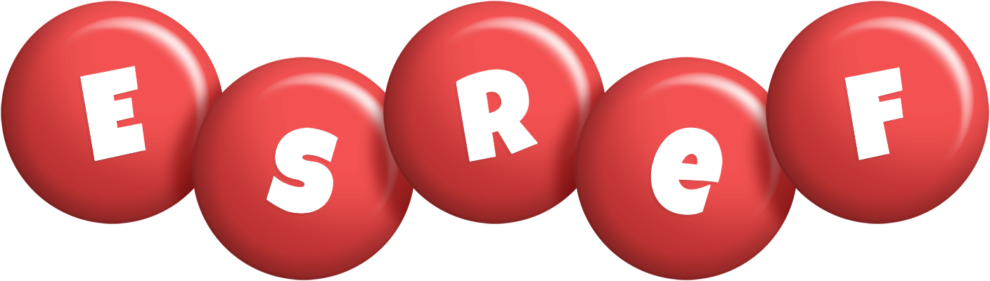 Esref candy-red logo