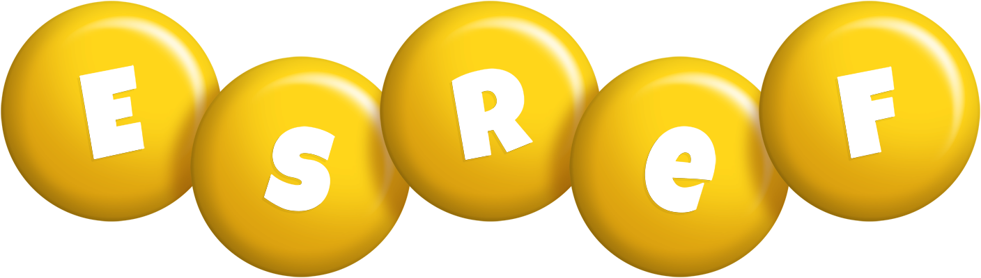 Esref candy-yellow logo