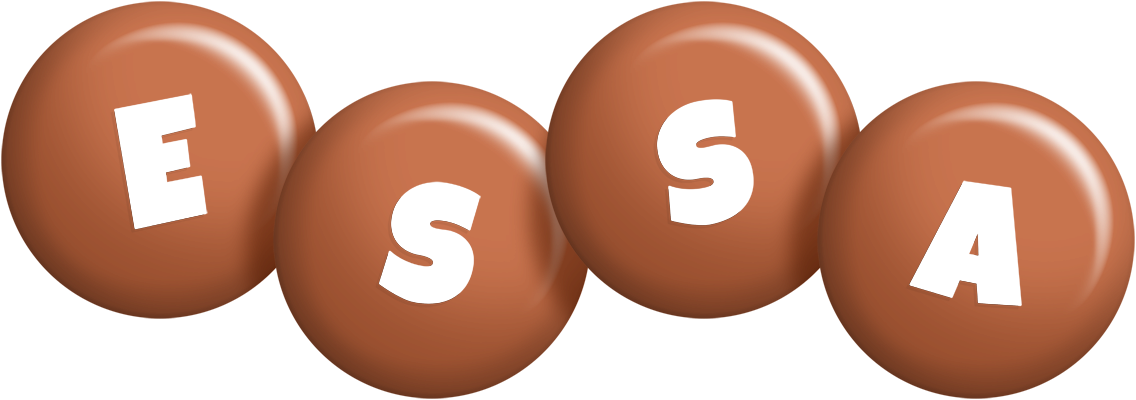 Essa candy-brown logo