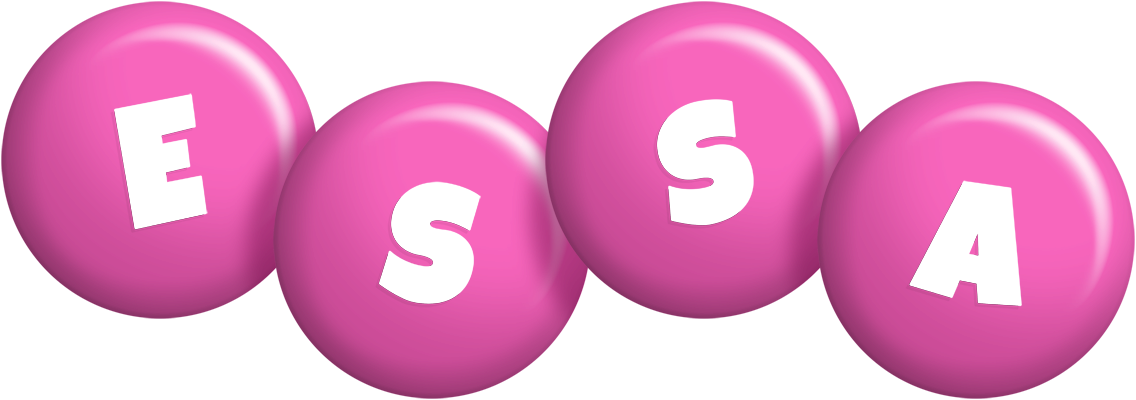 Essa candy-pink logo
