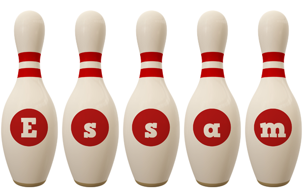 Essam bowling-pin logo