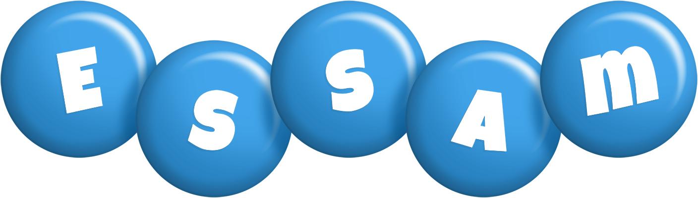 Essam candy-blue logo