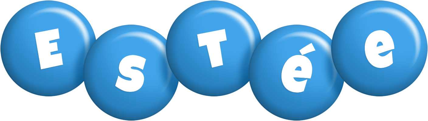 Estée candy-blue logo