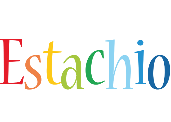 Estachio birthday logo