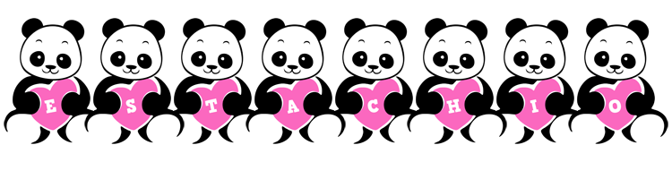 Estachio love-panda logo