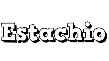 Estachio snowing logo