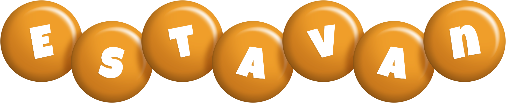Estavan candy-orange logo