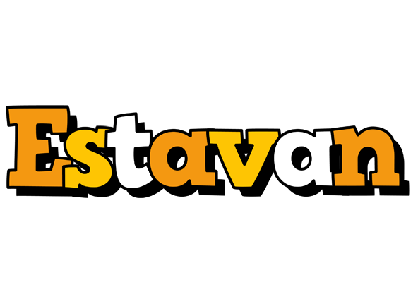Estavan cartoon logo