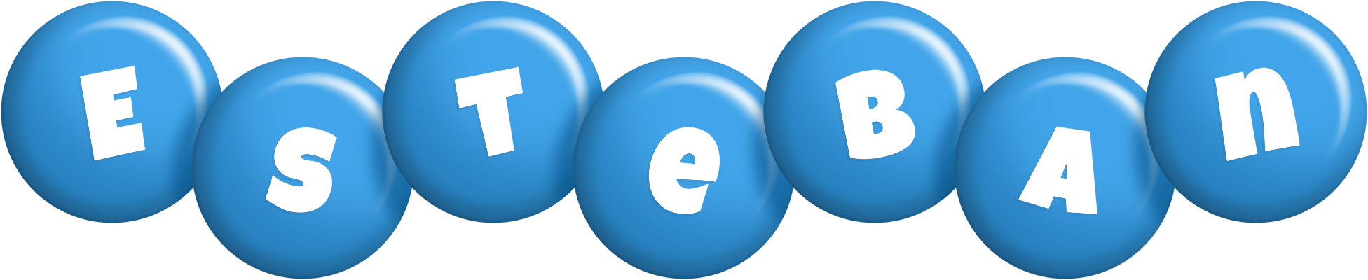 Esteban candy-blue logo