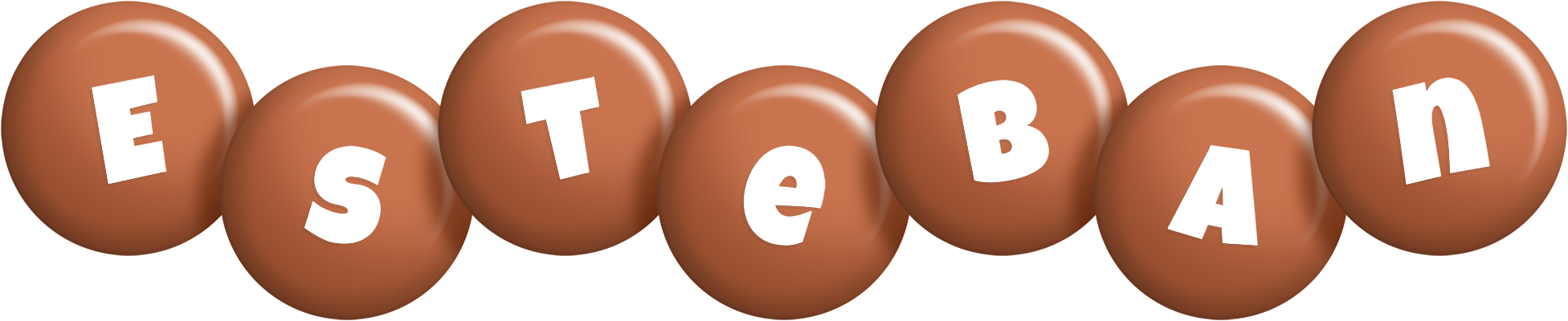 Esteban candy-brown logo