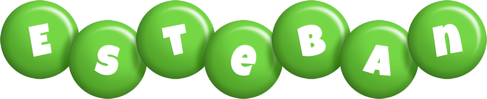 Esteban candy-green logo