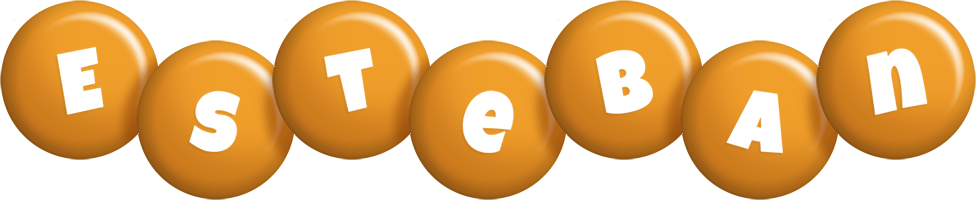 Esteban candy-orange logo