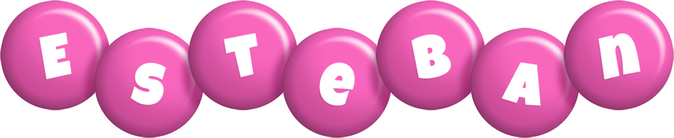 Esteban candy-pink logo