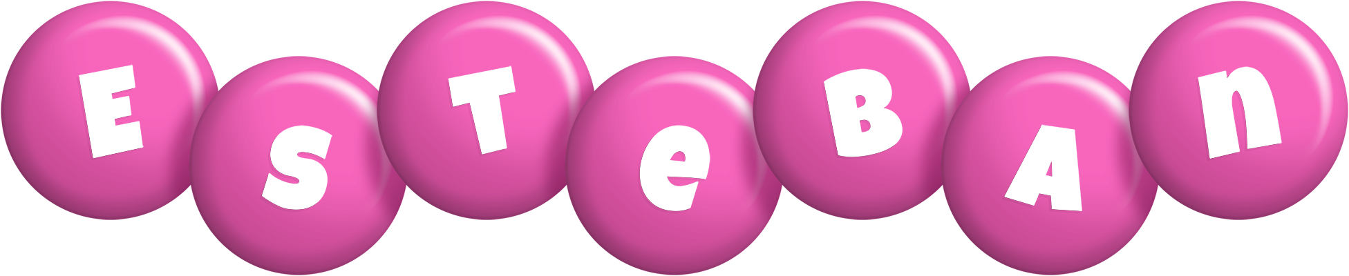 Esteban candy-pink logo