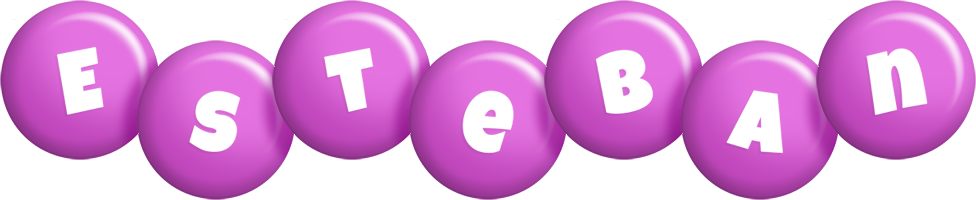 Esteban candy-purple logo