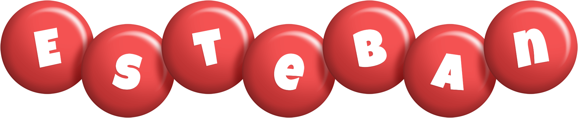 Esteban candy-red logo