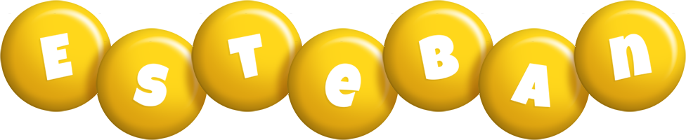 Esteban candy-yellow logo