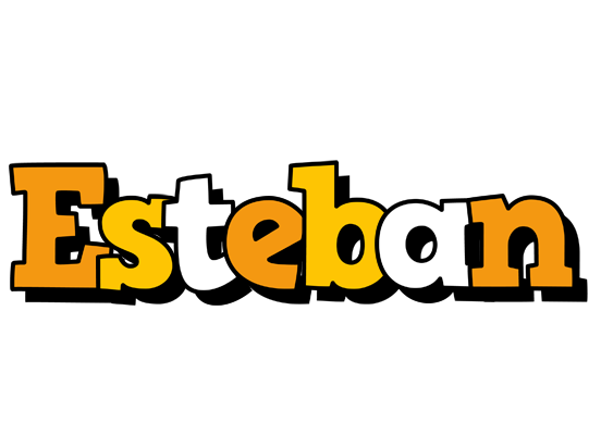 Esteban cartoon logo