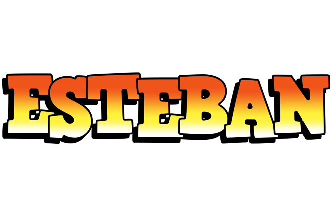 Esteban sunset logo