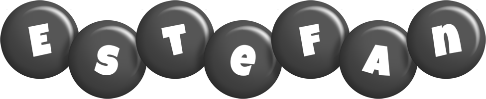 Estefan candy-black logo