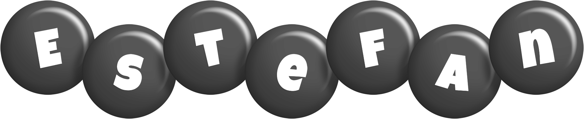 Estefan candy-black logo