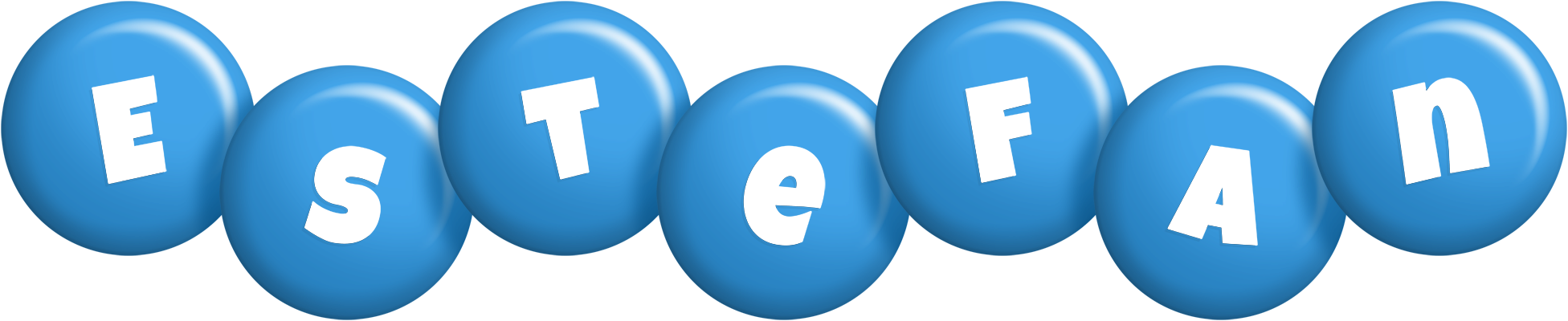 Estefan candy-blue logo
