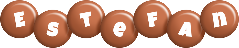 Estefan candy-brown logo