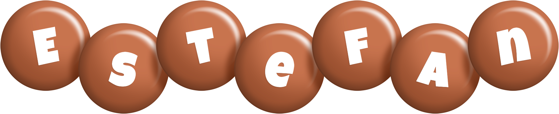 Estefan candy-brown logo